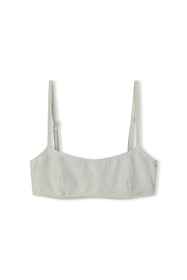 Signature Stripe Bralette Top - Coconut