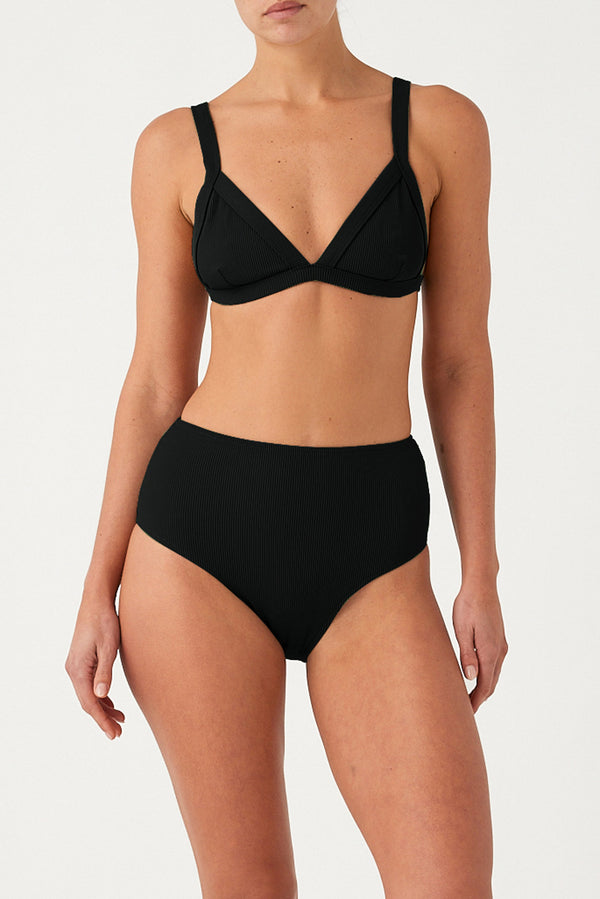 Signature Stripe Harness Top - Black