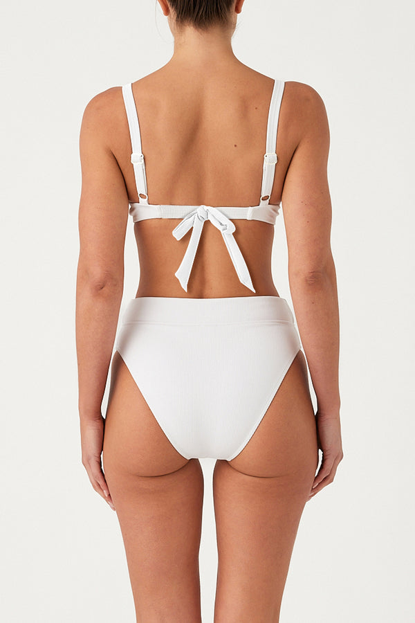 Signature Stripe Adjustable Bra Cup - White