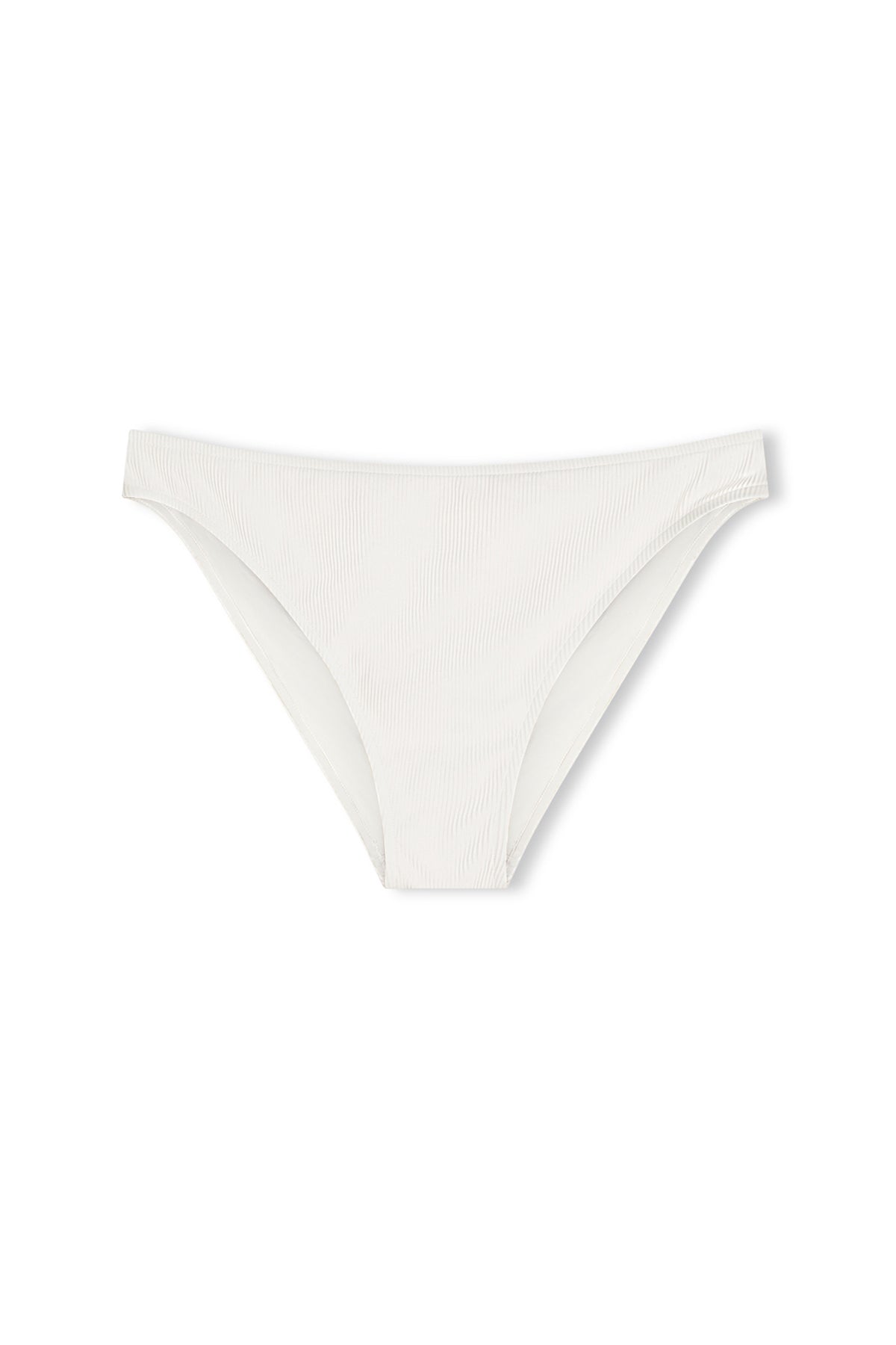 Signature Stripe Classic Brief - White