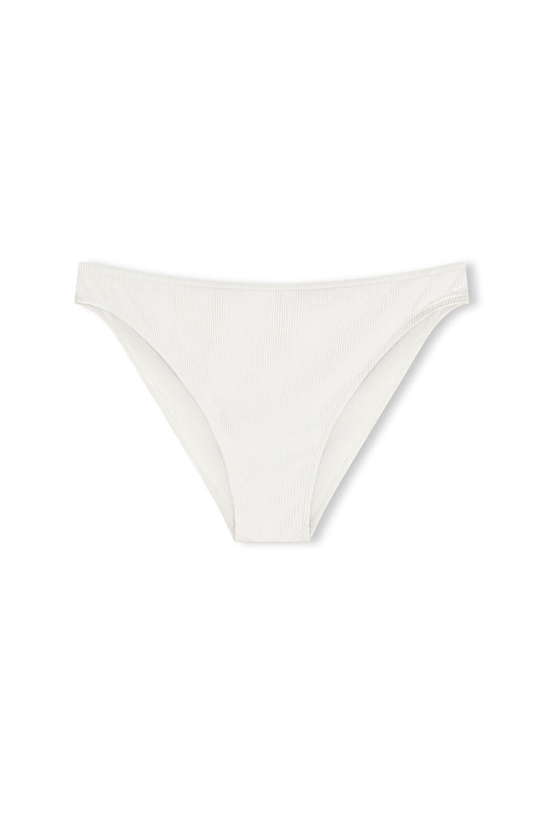 Signature Stripe Classic Brief - White