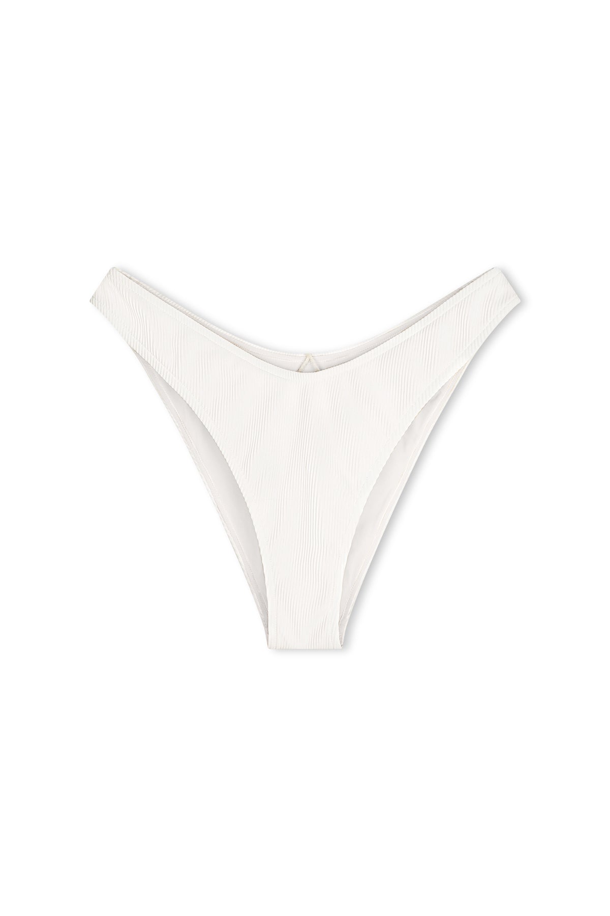 Signature Stripe Curve Brief - White