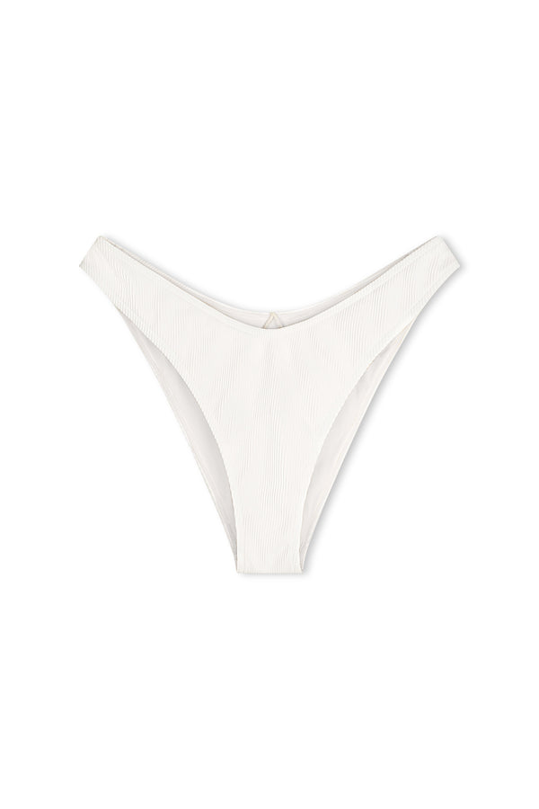 Signature Stripe Curve Brief - White