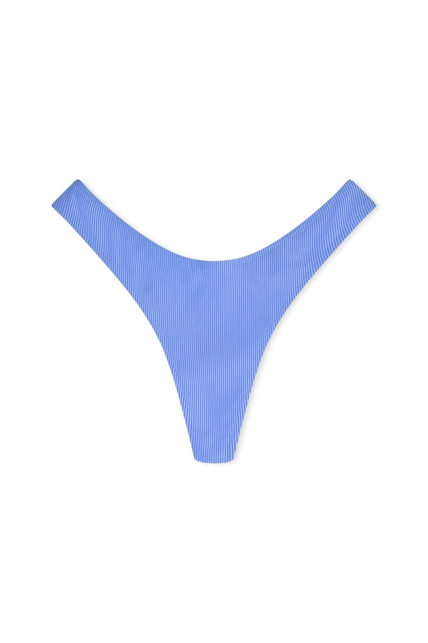 Signature Stripe Thong Brief - Sky