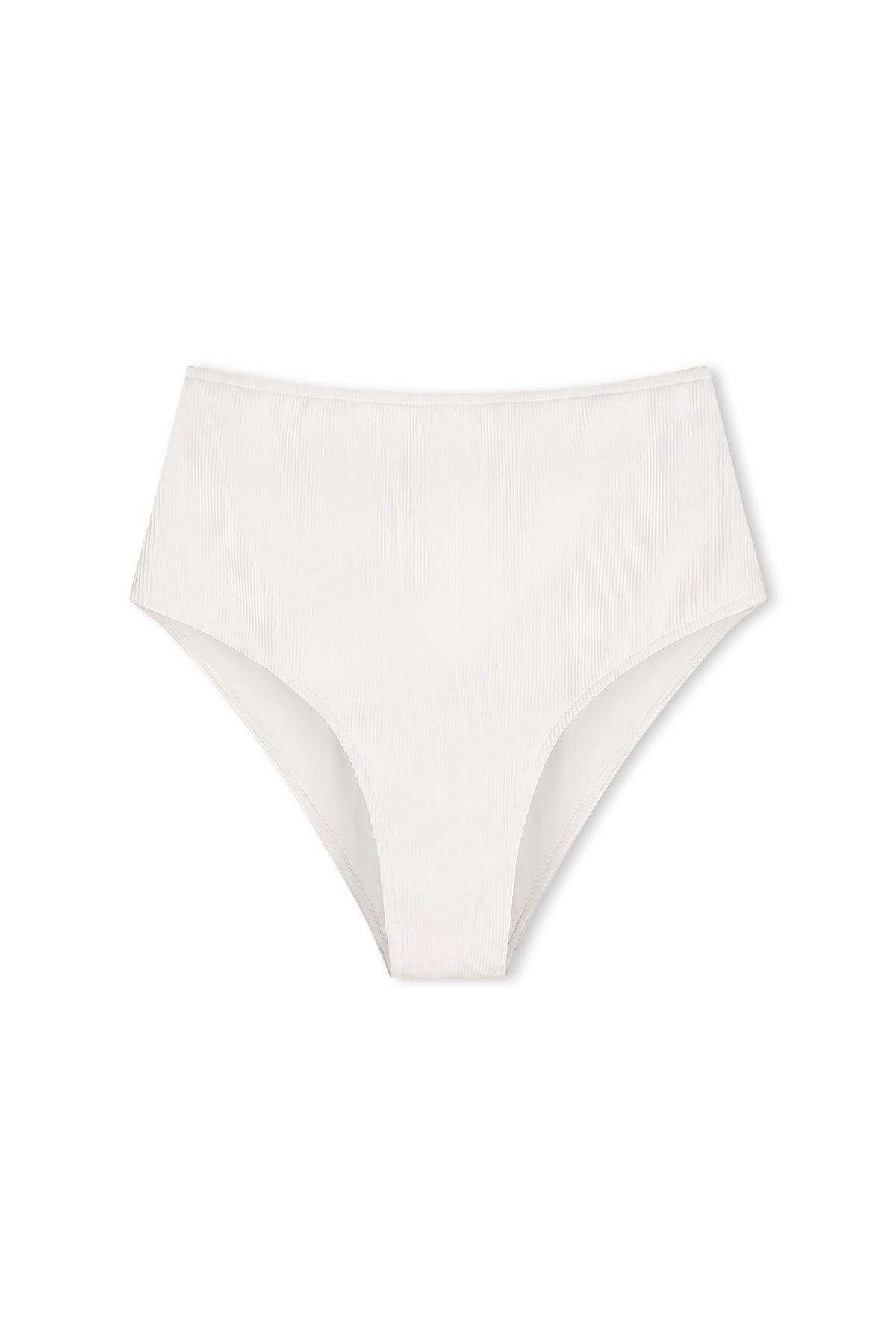 Signature Stripe High Full Brief - White