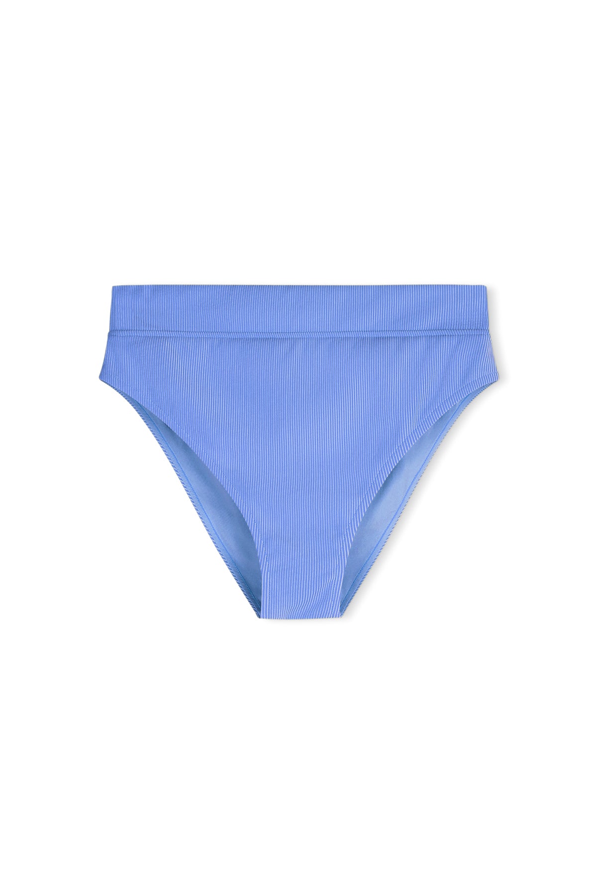 Signature Stripe High Waisted Brief - Sky