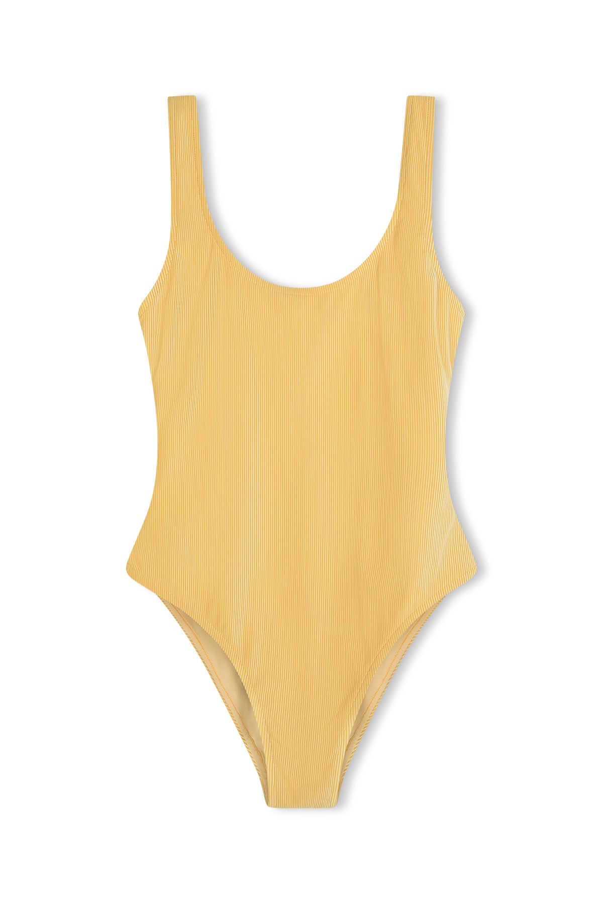 Signature Stripe Scoop One Piece - Marigold