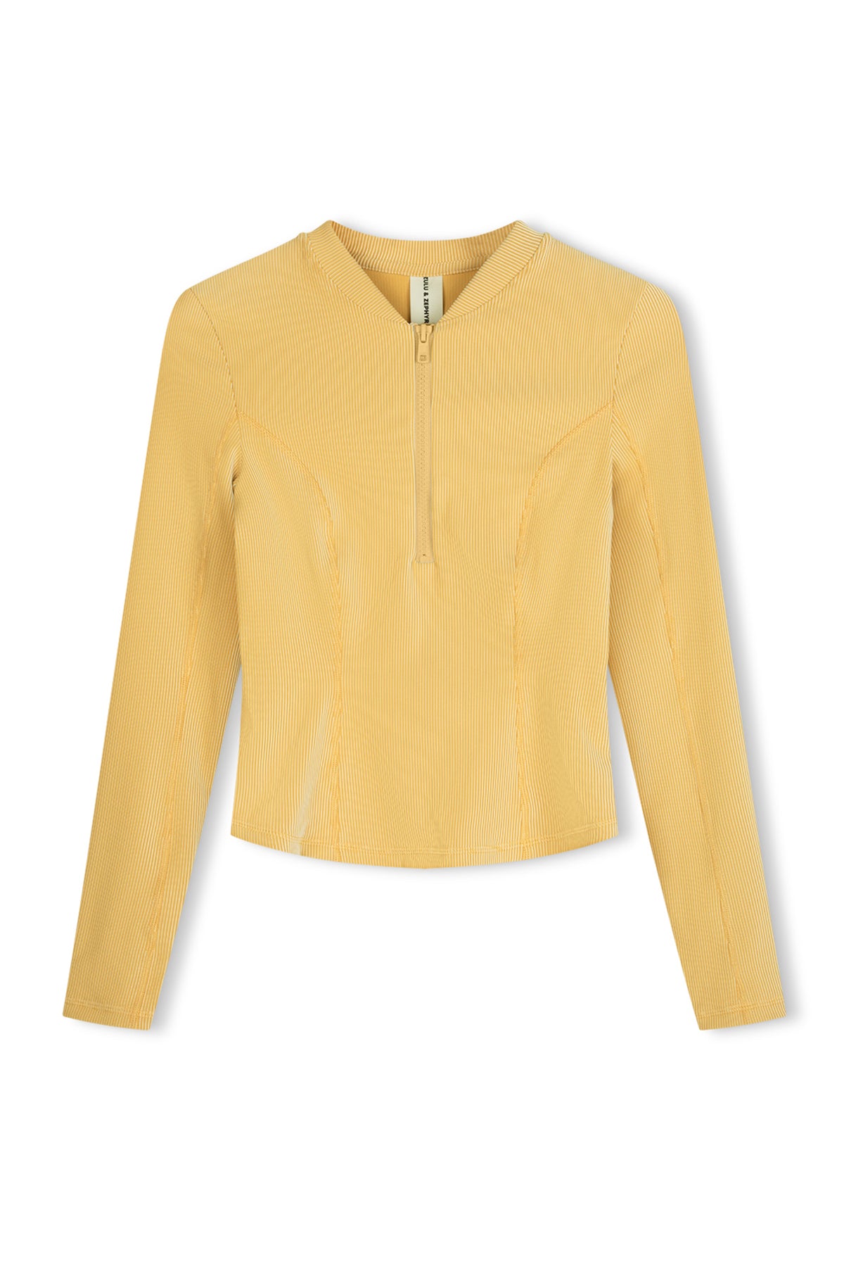 Signature Stripe Long Sleeve Rash Guard - Marigold