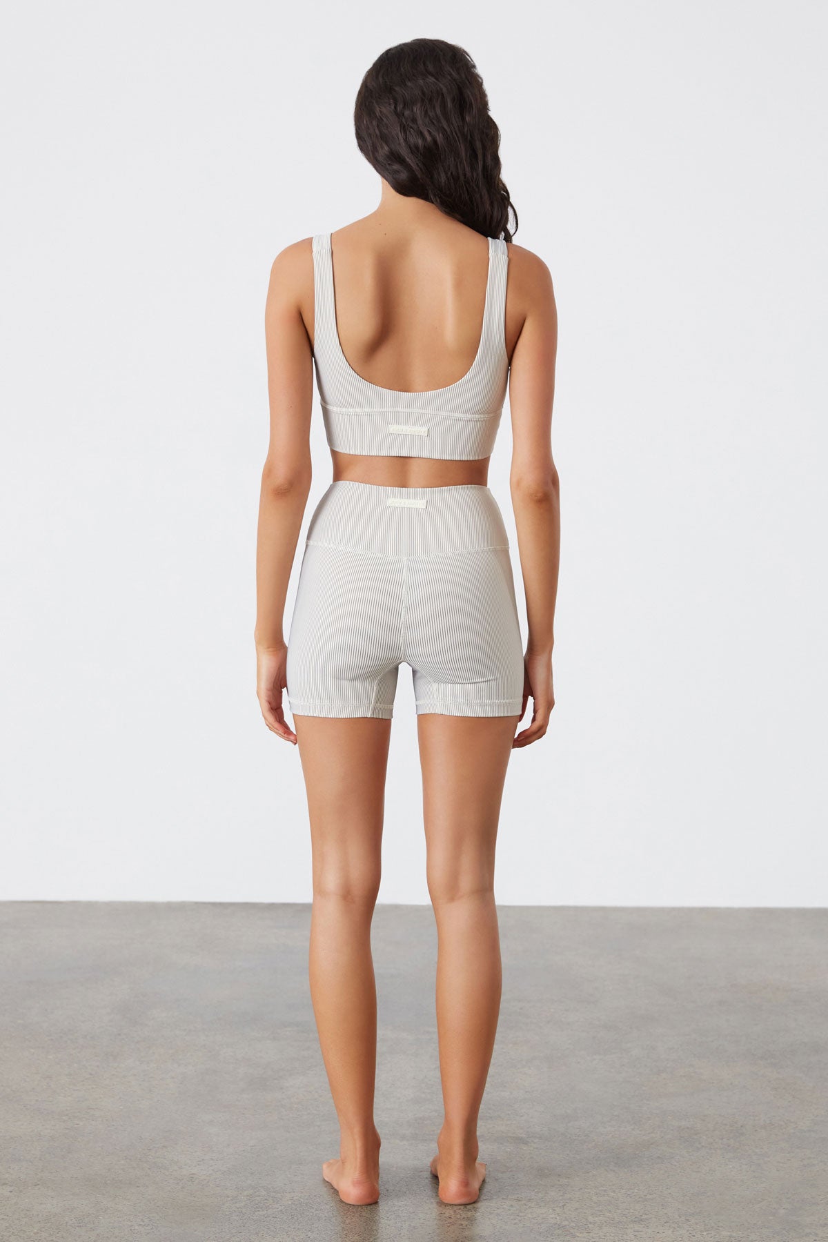 Stripe Rib Short - Coconut