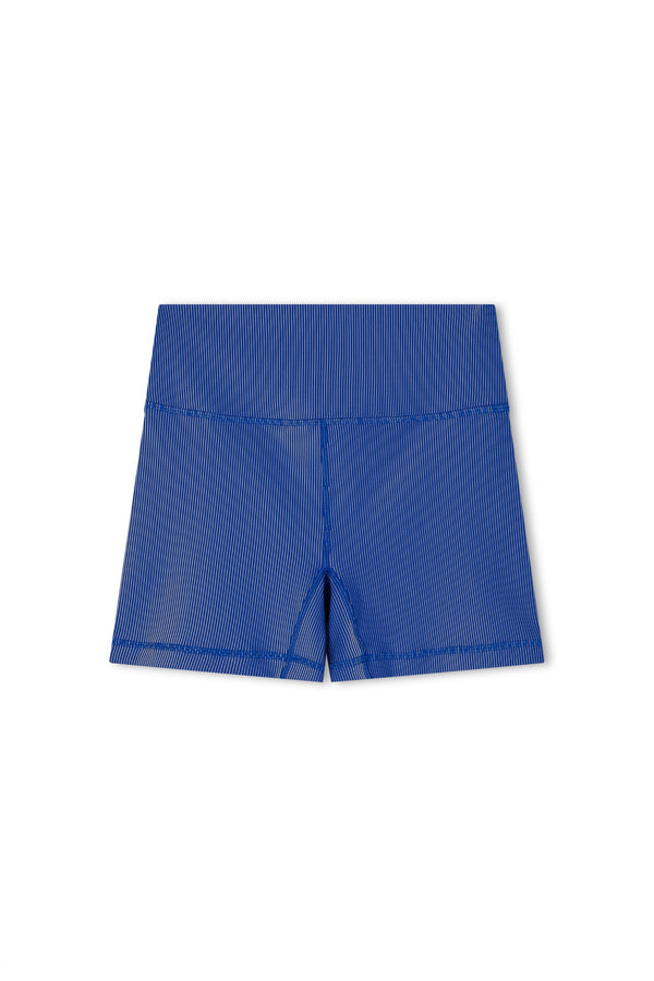 Stripe Rib Short - Dolphin Blue