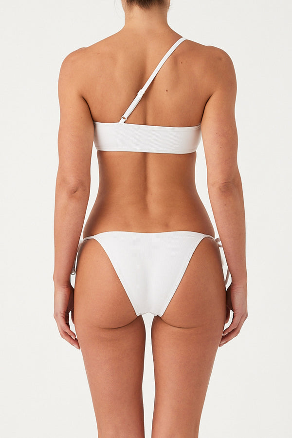 Signature Stripe Hipster Tie Brief - White