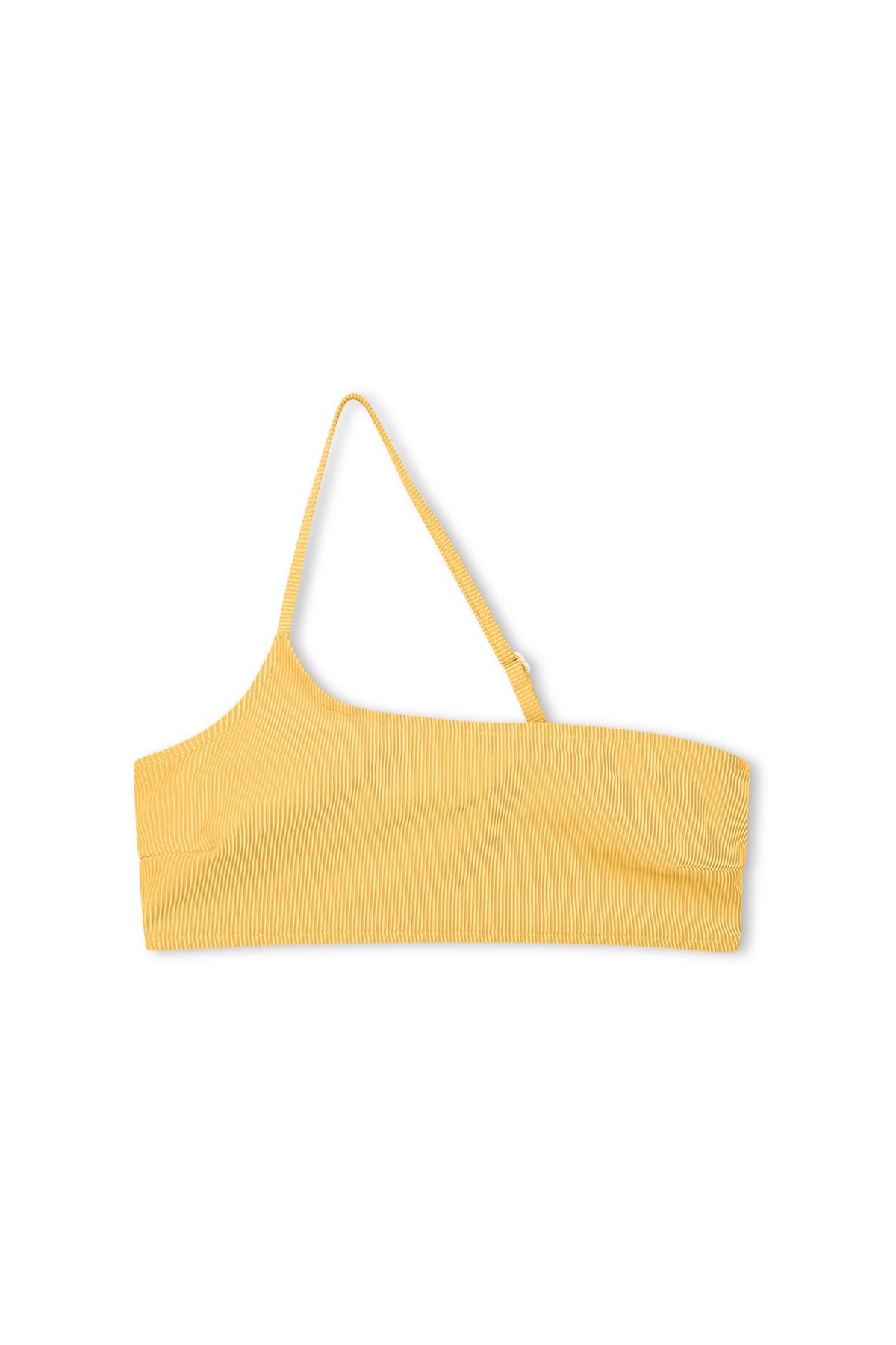 Signature Stripe One Shoulder Bralette - Marigold
