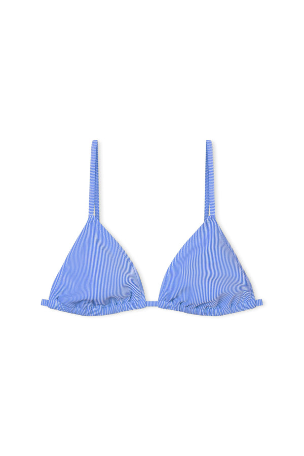 Signature Stripe Triangle Top - Sky