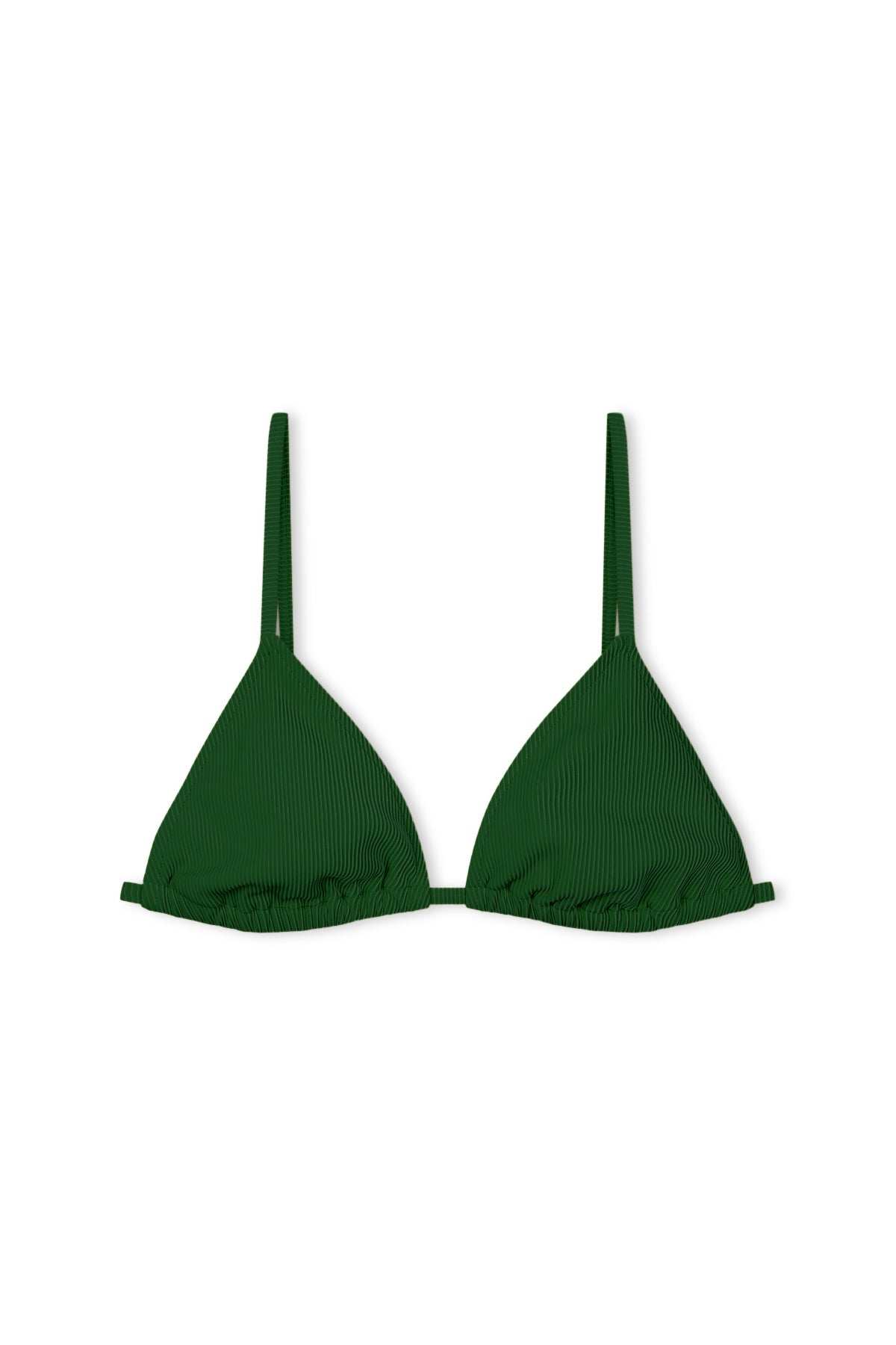 Signature Stripe Triangle Top - Tallow Green