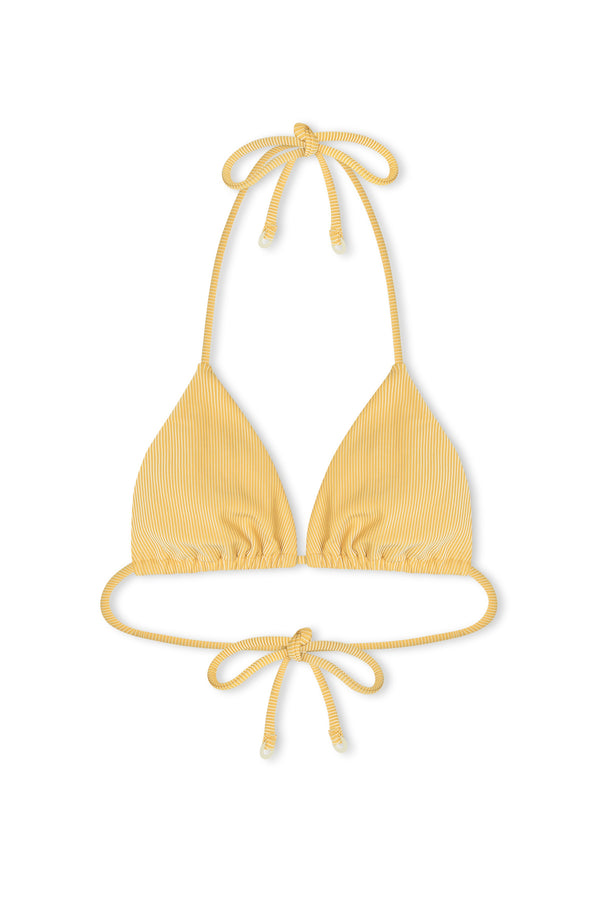 Signature Stripe Tie Triangle Top - Marigold