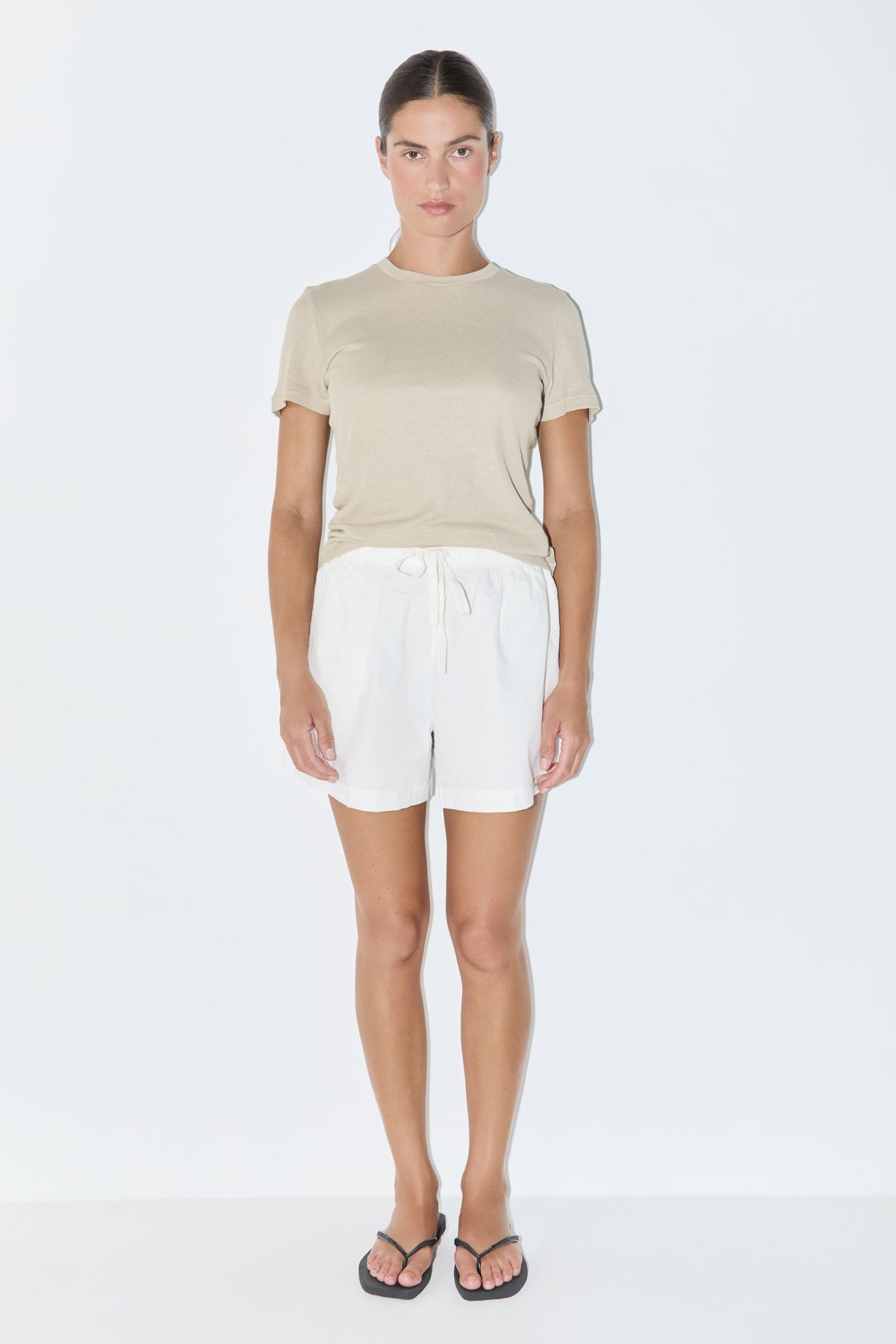 Rib Hemp Jersey T-Shirt - Husk