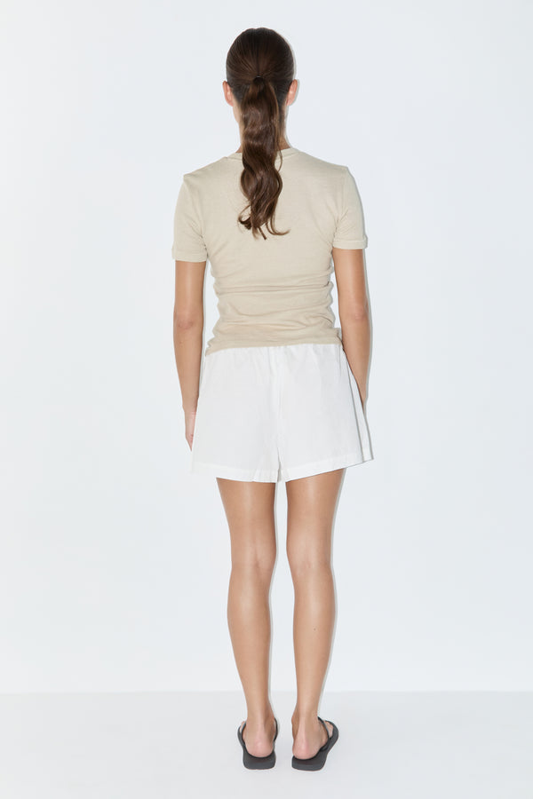 Rib Hemp Jersey T-Shirt - Husk