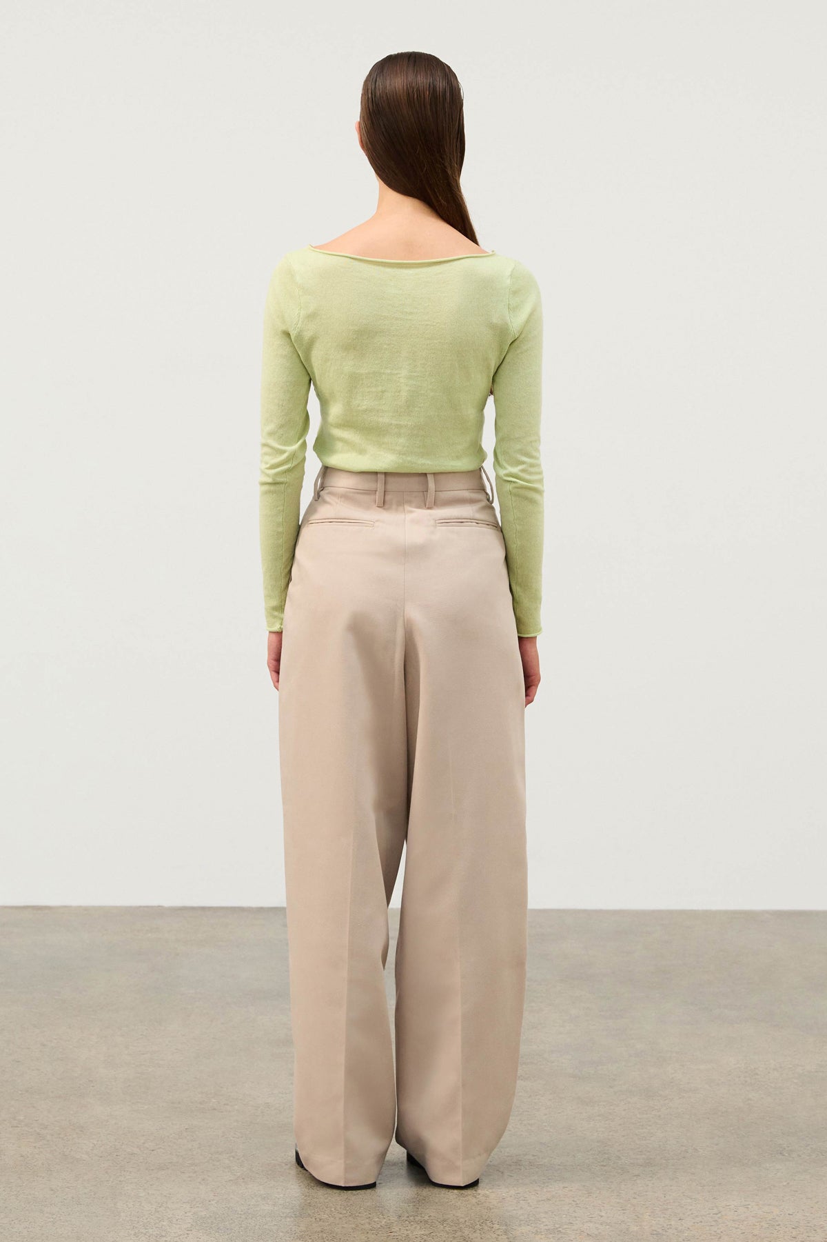Recycled Tailored Pant - Natural