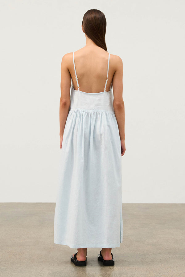 Powder Blue Hemp Blend Dress