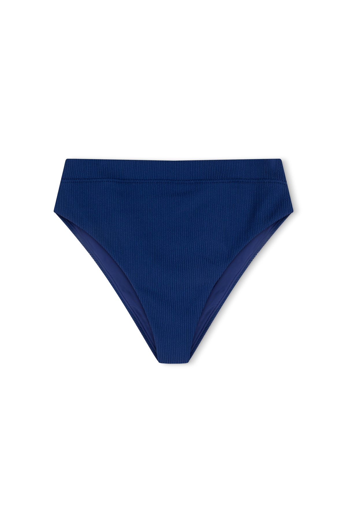 Ocean Blue Textured High Cut Brief