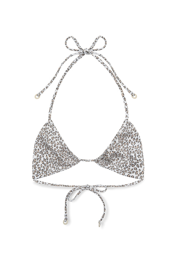 Micro Leopard Halter Top