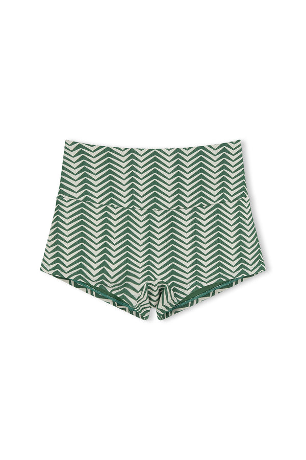 Green Zig Zag Boy Short