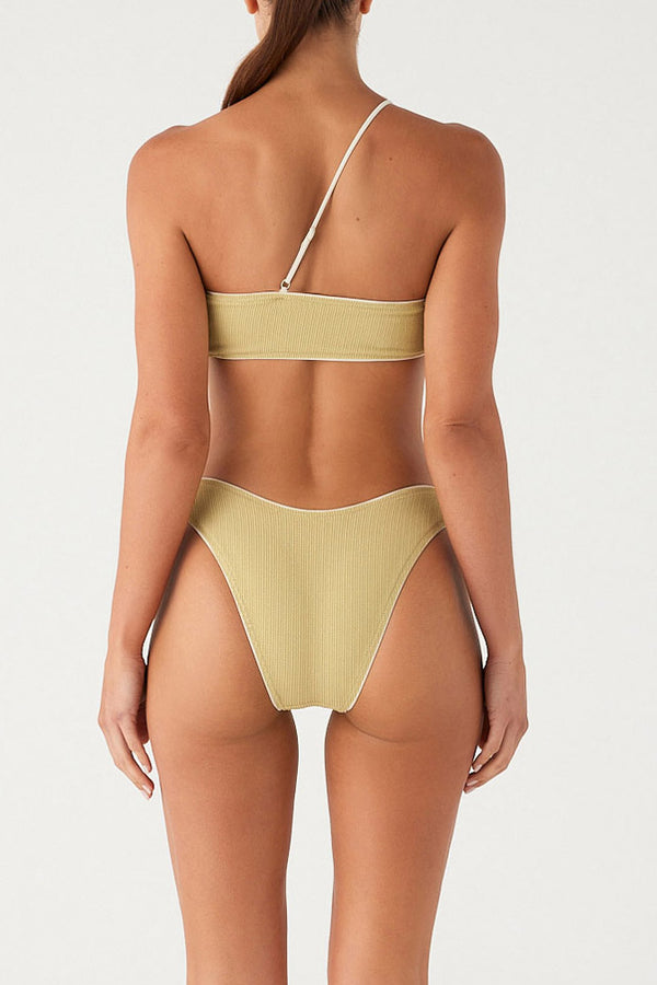 Textured Curve Brief - Aloe