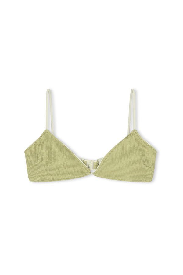 Textured Bralette Top - Aloe