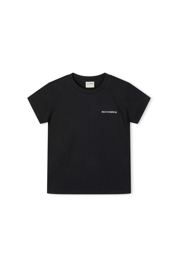 Zulu & Zephyr Logo Slim Tee - Black