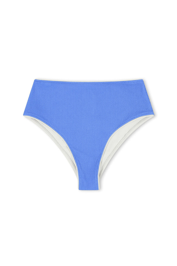 Textured High Waist Brief - Sky Blue