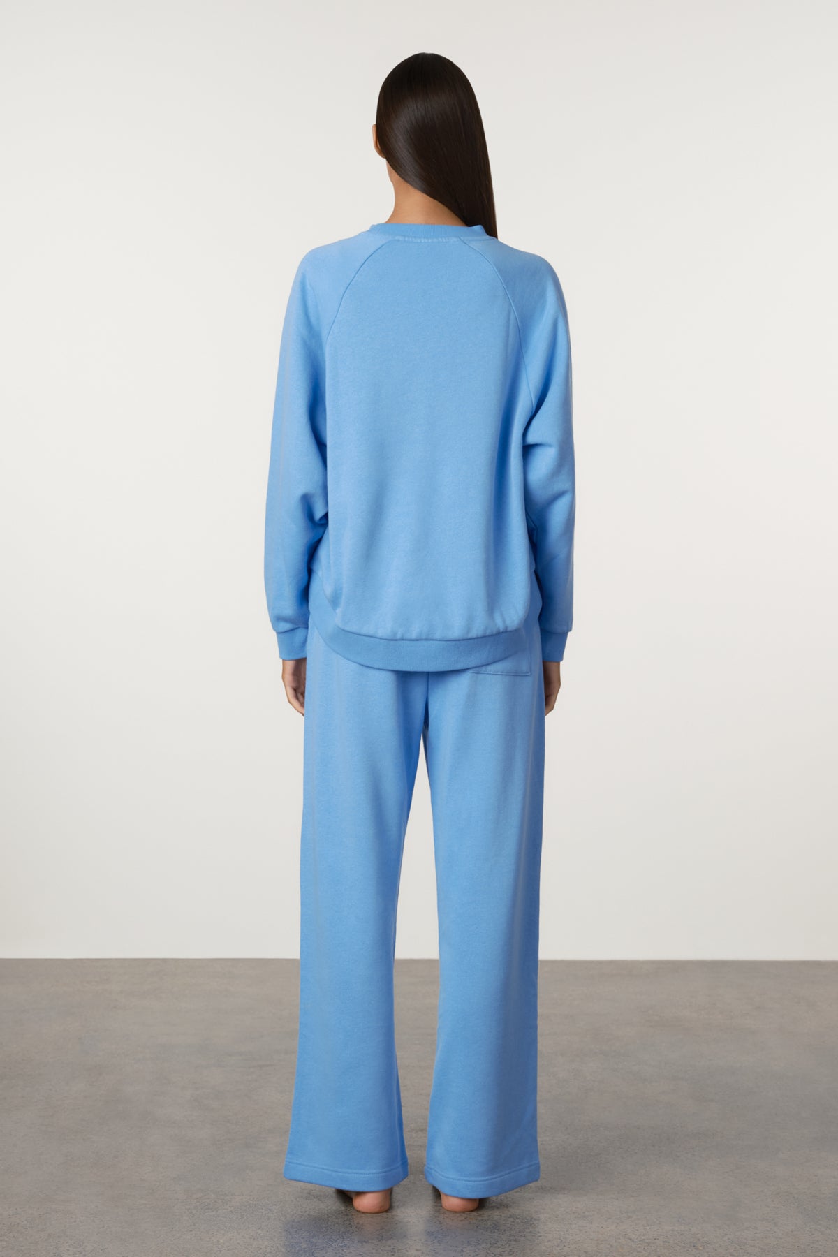 Raglan Sport Sweatshirt - Ocean Blue