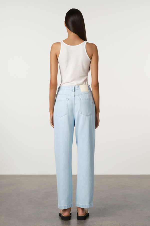 Relaxed Recycled Denim Jean - Soft Blue