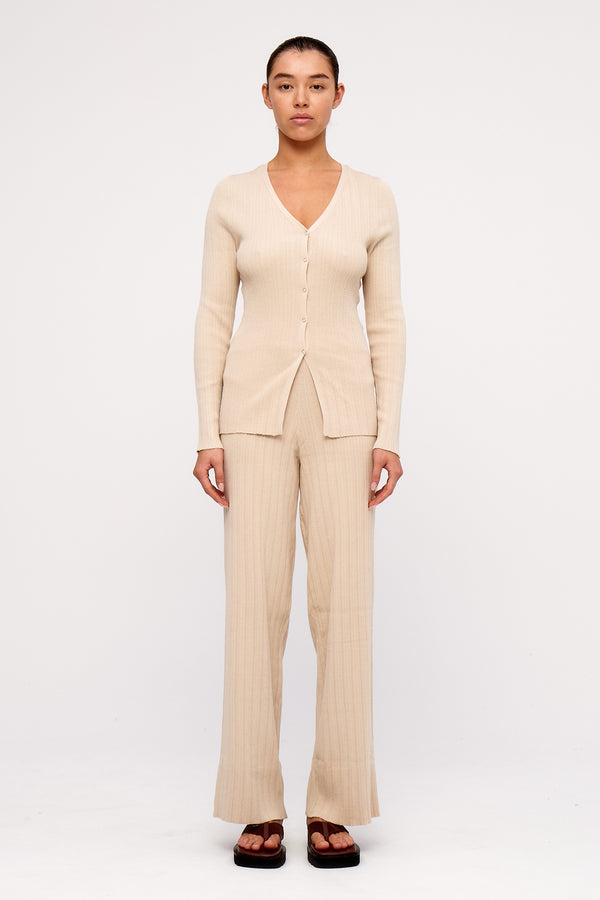 Husk Cotton Rib Knit Pant