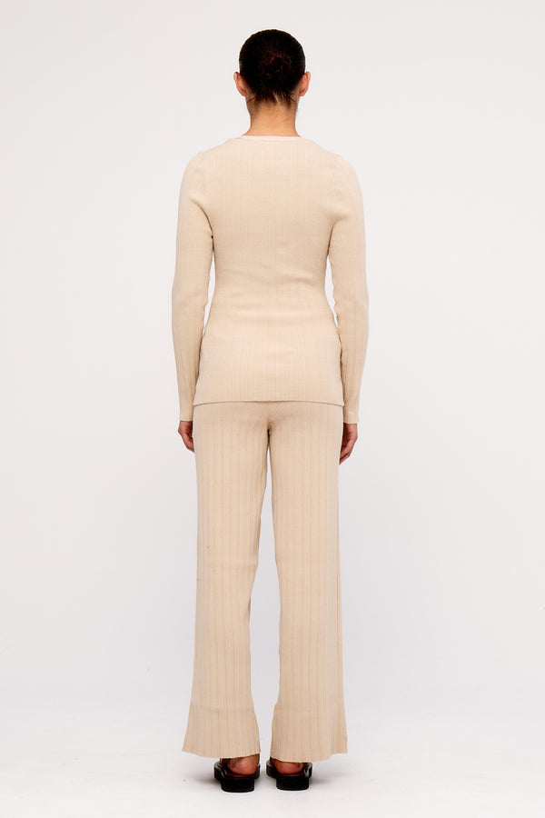 Husk Cotton Rib Knit Pant