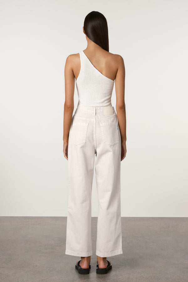 White Relaxed Recycled Denim Jean