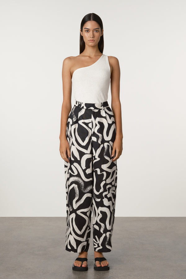 White Textured Knit Top