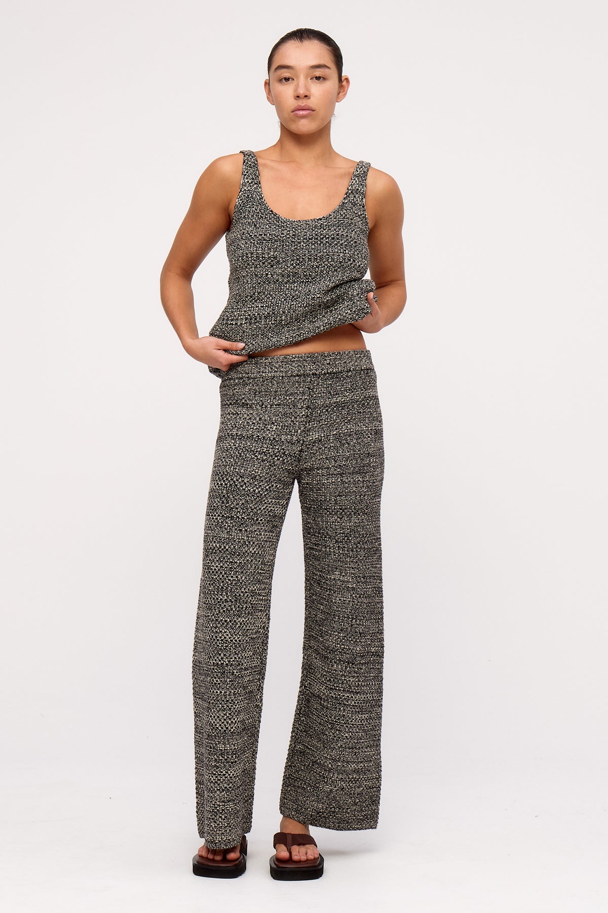 Black Marle Knit Tank