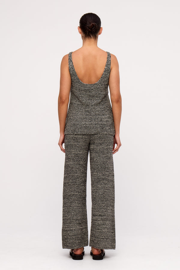 Black Marle Knit Pant