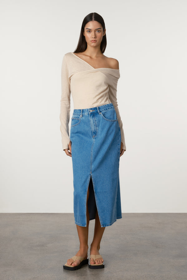 Layered Knit Top - Husk