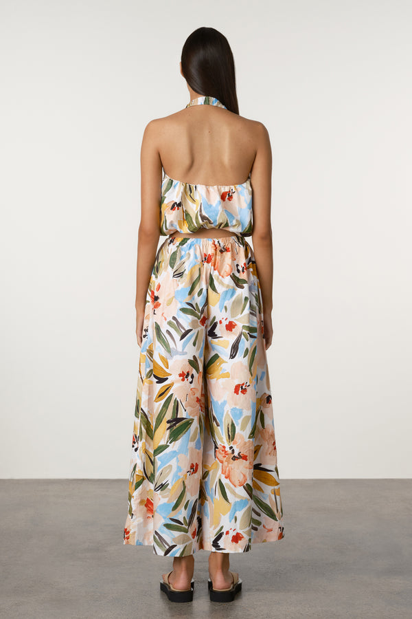 Summer Floral Cotton Pant