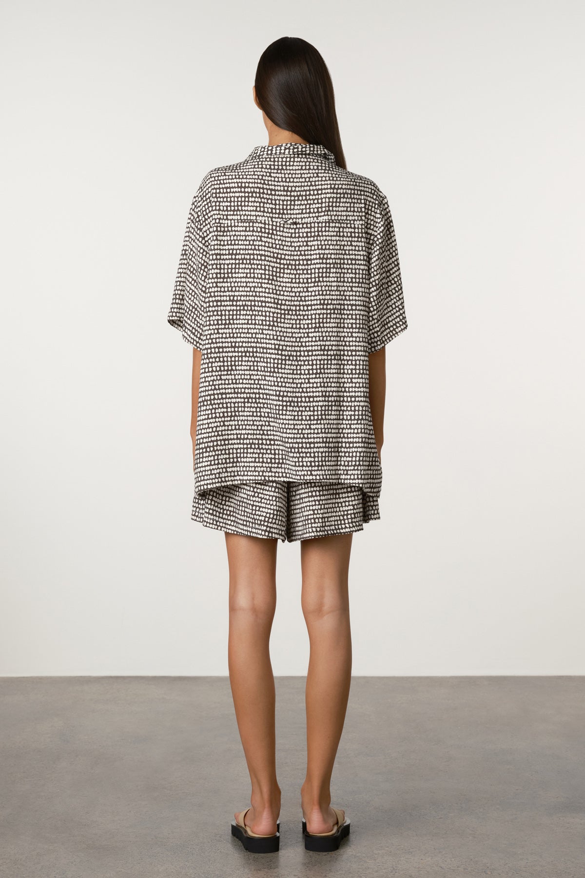 Spot Tencel Shirt