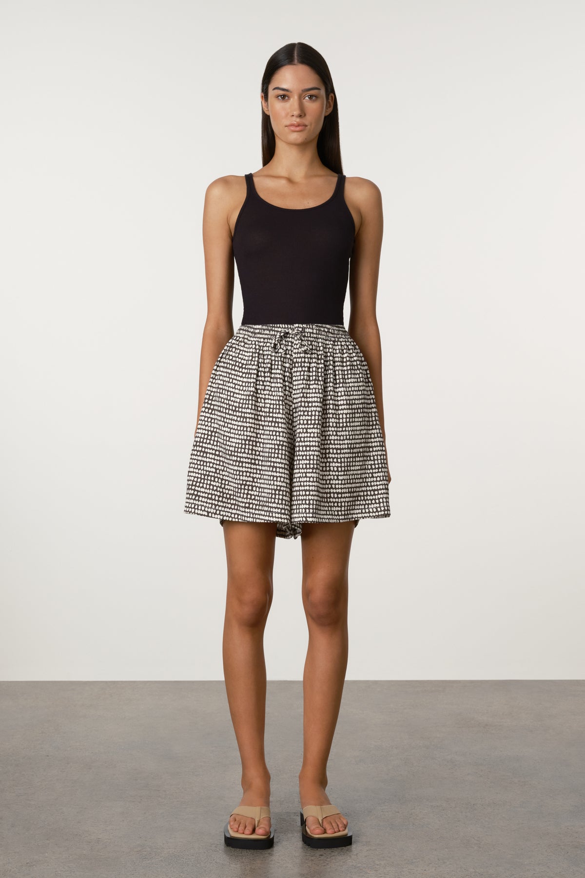 Spot Tencel Shorts