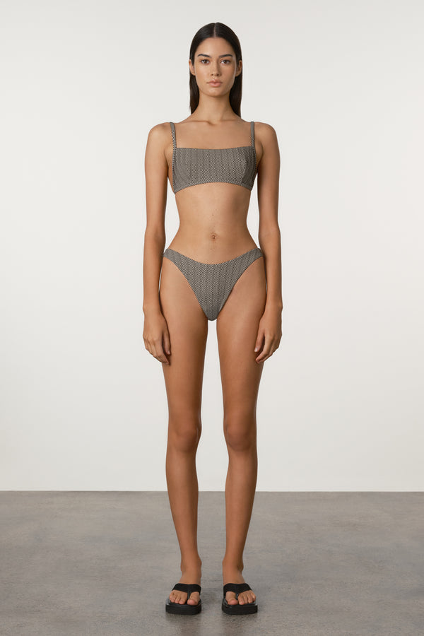 Chevron Lattice Tie Bralette