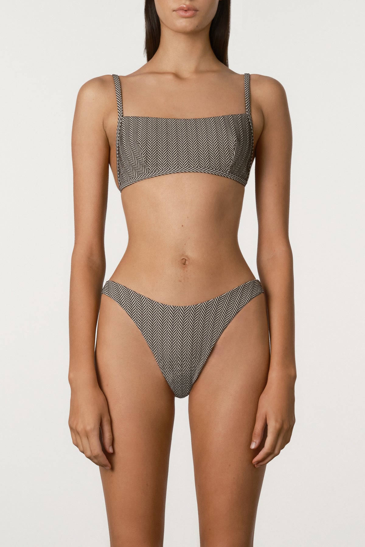 Chevron Lattice Tie Bralette
