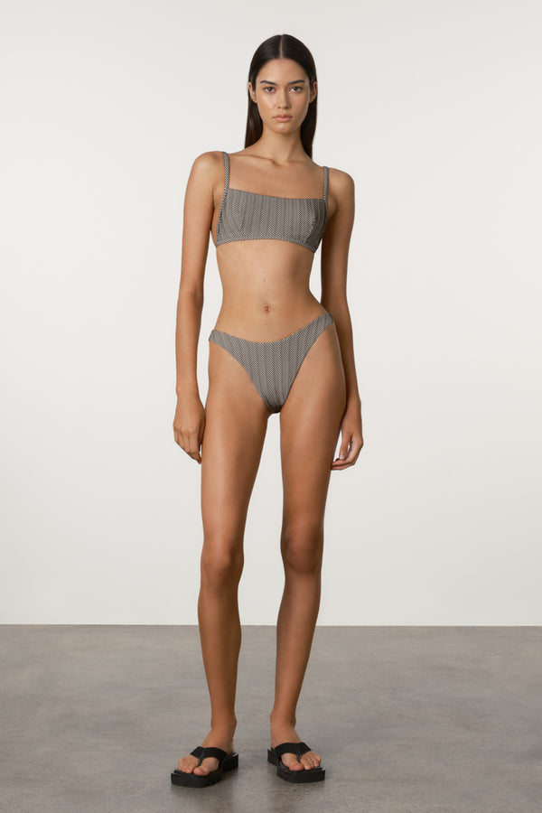 Chevron Lattice Tie Bralette