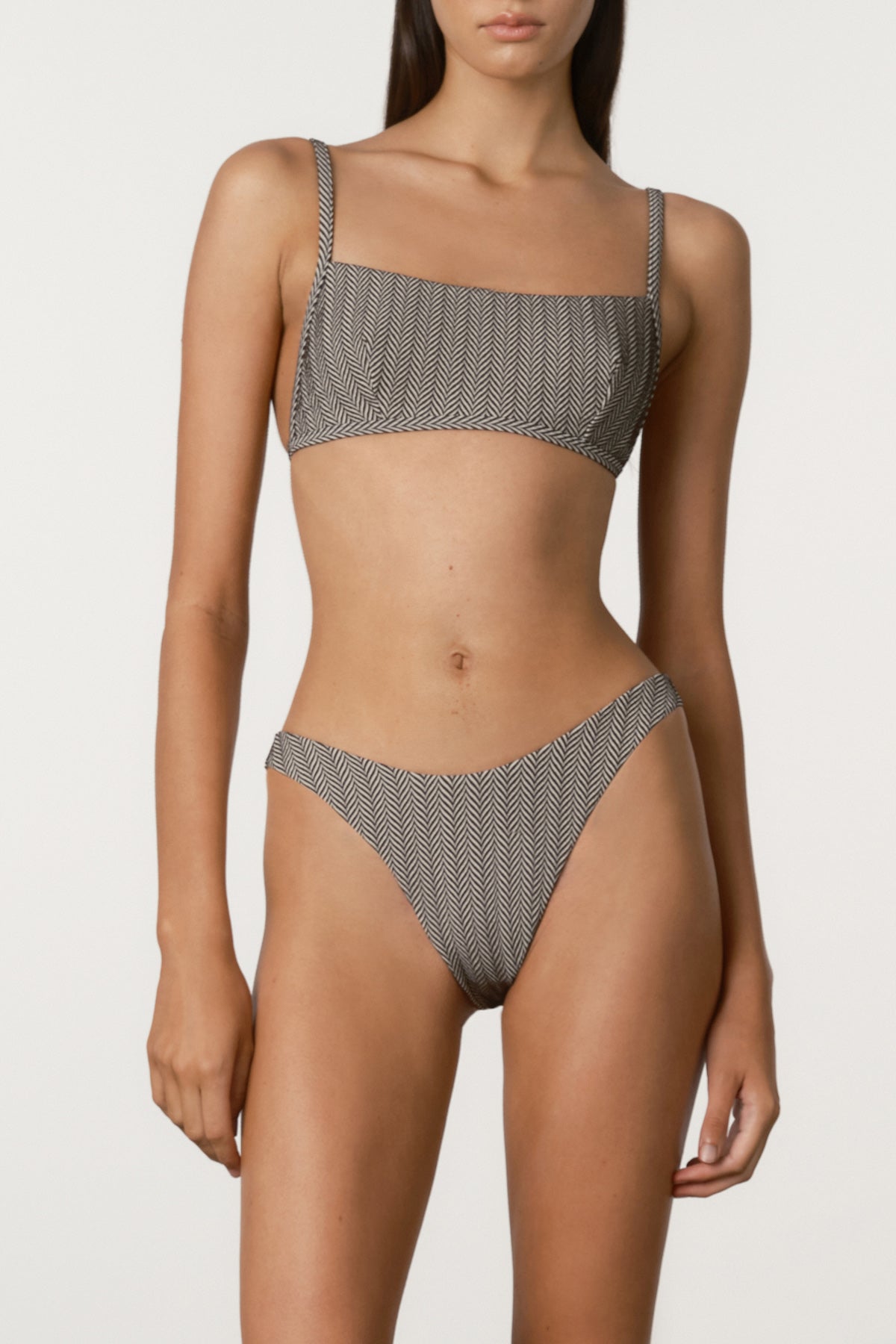 Chevron Lattice Tie Bralette