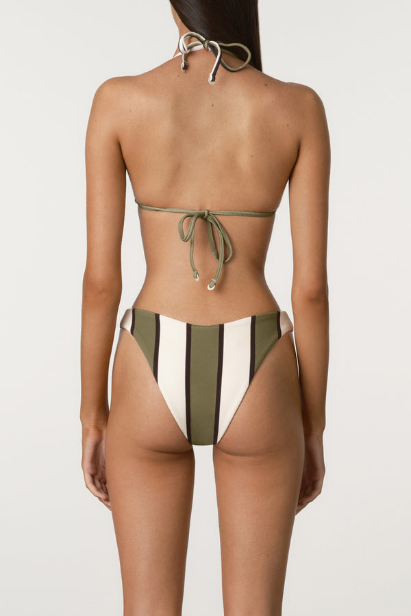 Olive Stripe Triangle