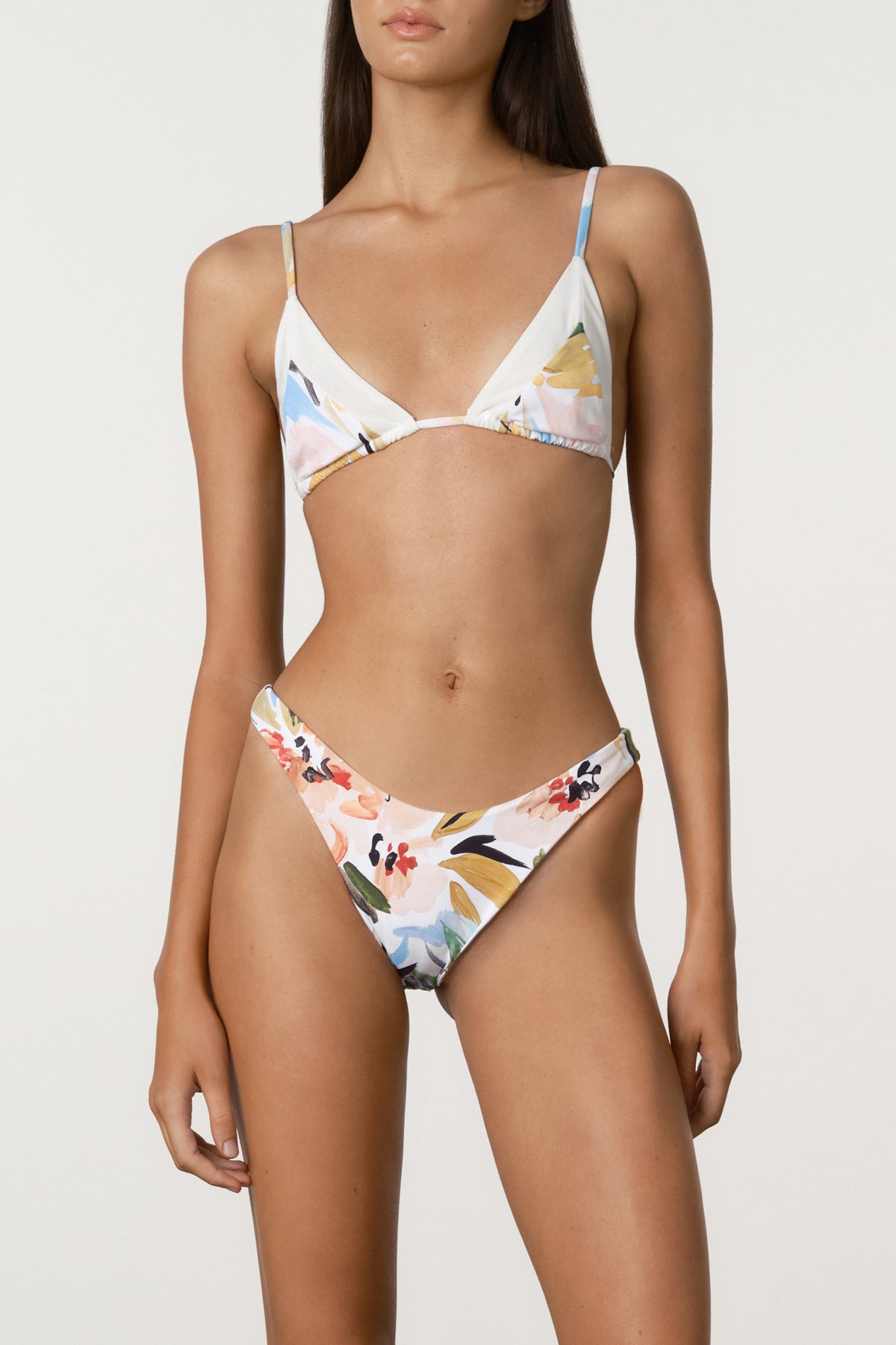 Summer Floral Panelled Triangle
