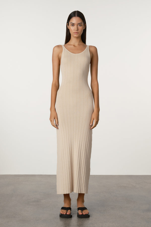 Husk Cotton Rib Knit Dress Zulu & Zephyr Husk Cotton Rib Knit Dress Zulu & Zephyr