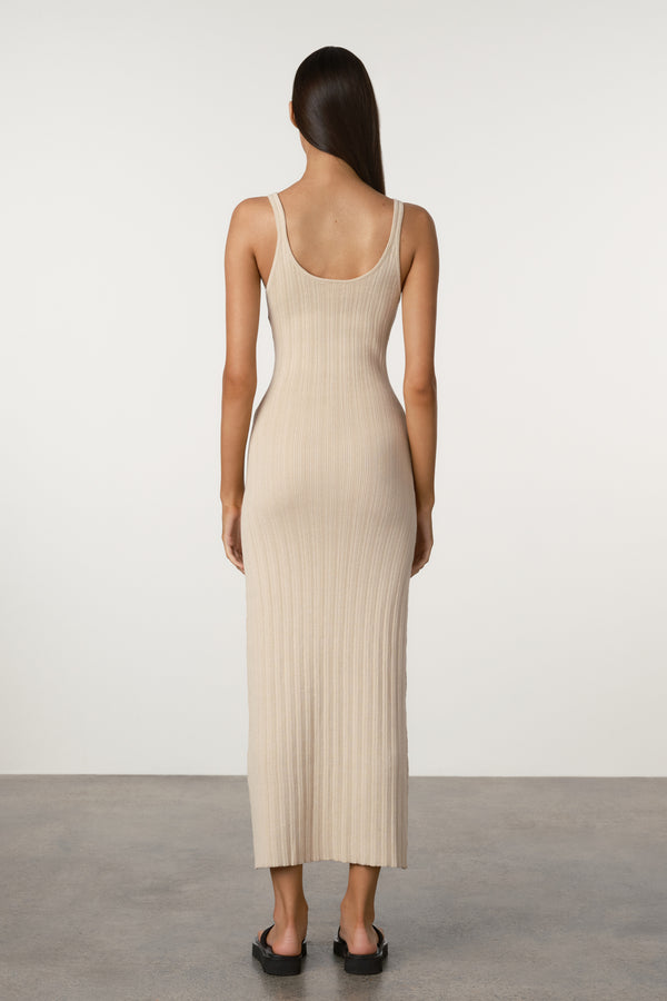 Husk Cotton Rib Knit Dress
